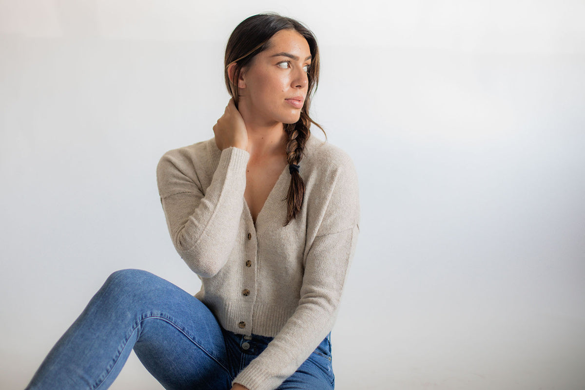 Kira Knit Cardigan - Oatmeal
