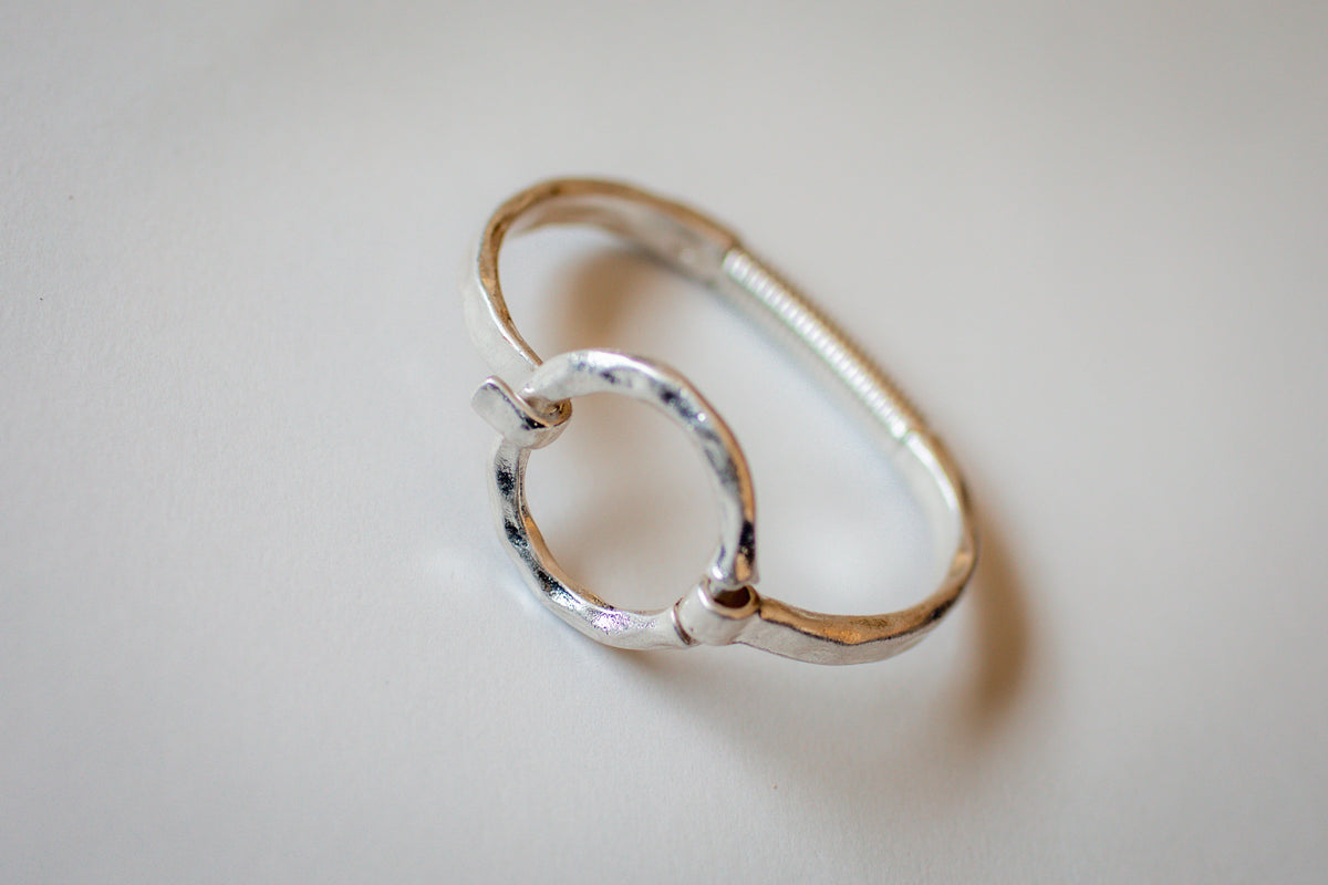 Stephanie Round Bracelet in Silver