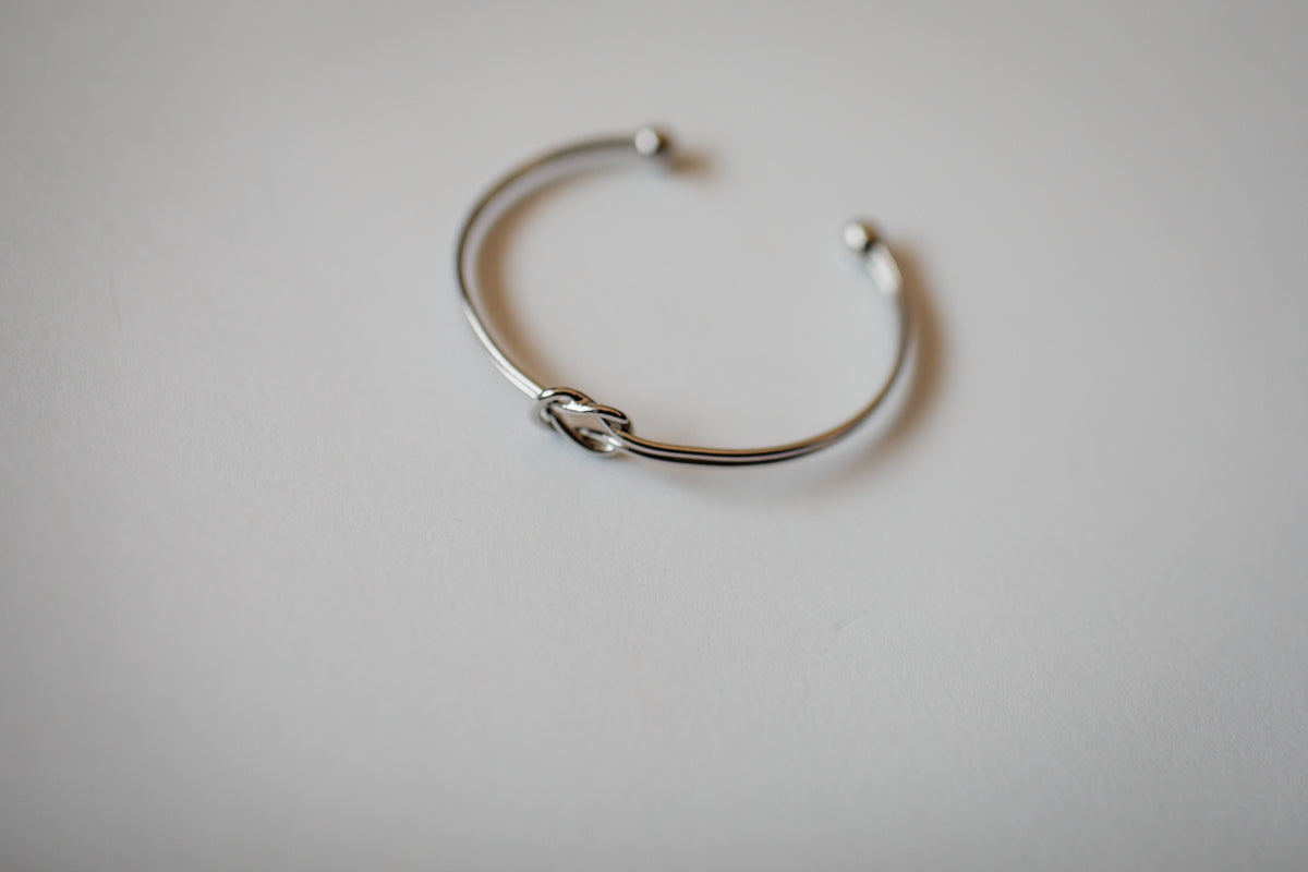 Emery Knot Bracelet in Silver