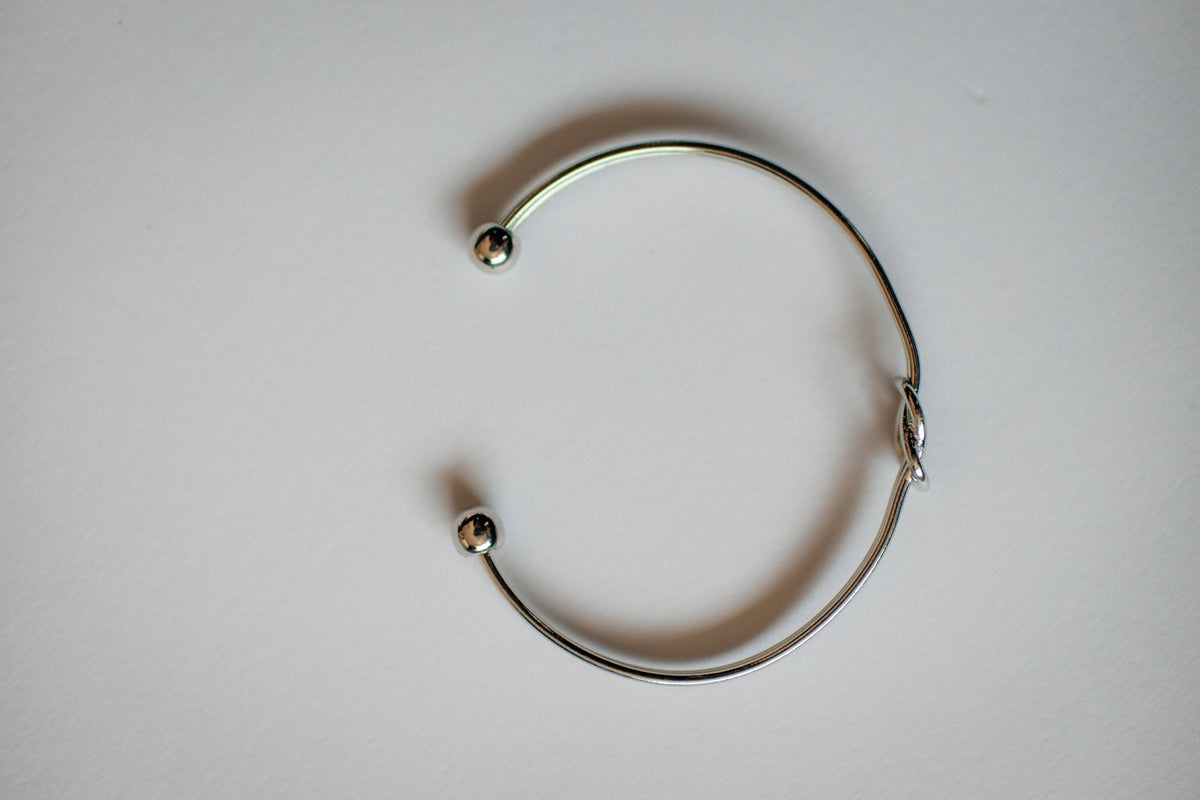 Emery Knot Bracelet in Silver