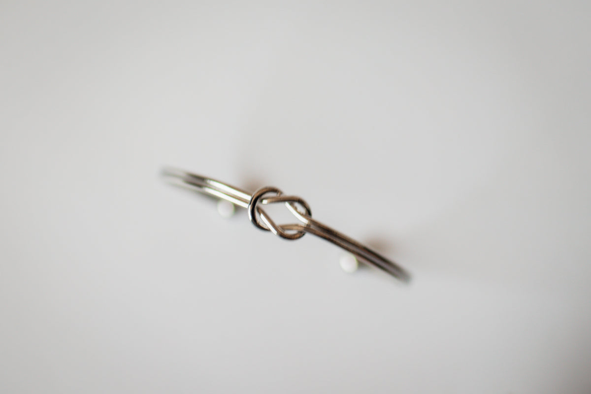 Emery Knot Bracelet in Silver